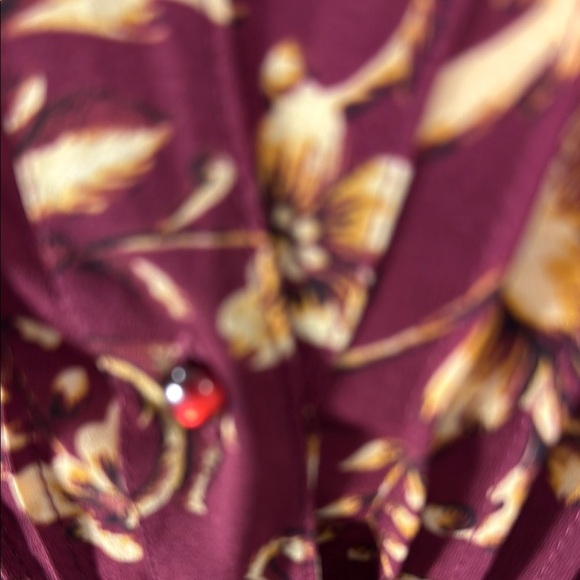 Nanette Lepore Red Pleated Wrap Dress Size 8 - Picture 10 of 10